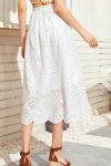 White-Lace-Hollow-Out-Button-Front-Skirts-2