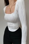 White-Wave-Embossed-Bodycon-Tops-2