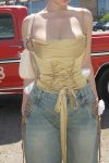 Yellow-Ruched-Corset-Tie-up-Crop-Top-1