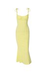 Yellow-Tie-straps-Pack-Hip-Fishtail-Dress-4